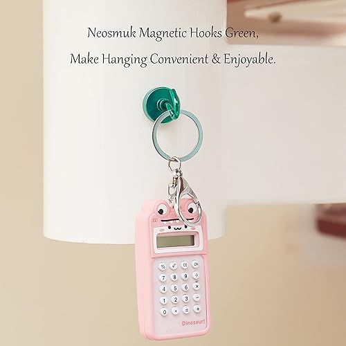 Vista 292 de NEOSMUK - Ganchos magnéticos de alta resistencia con imanes extrafuertes para colgar en refrigerador, crucero, cabinas o parrilla, color blanco