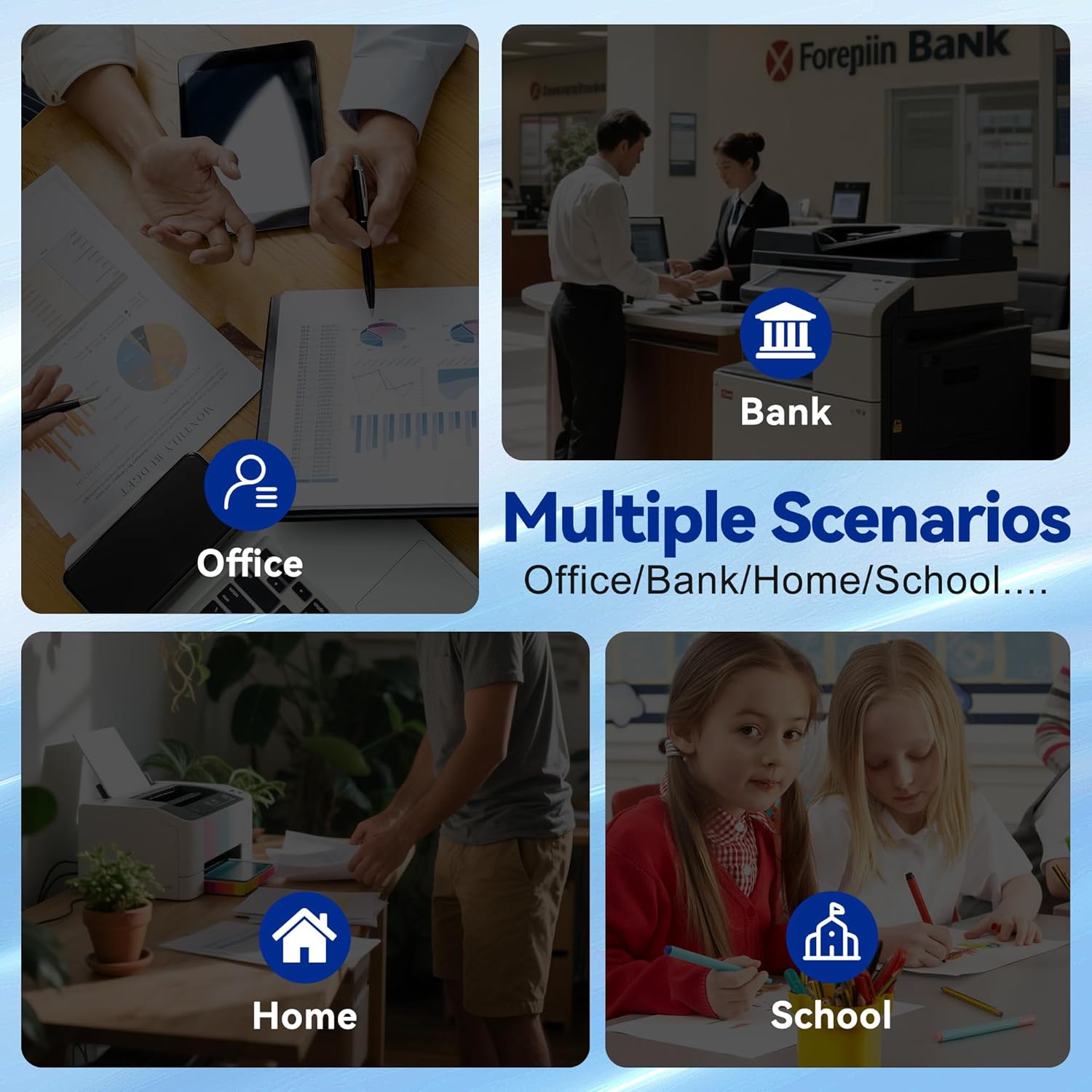 414A Toner Cartridges 4 Pack Compatible with HP 414A W2020A 414X W2020X Toner (with Chip) Works for Pro MFP M479fdw M454dw M454dn M455dn M479fdn Printer (4 Pack,1BK+1C+1M+1Y)