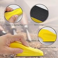 Vista 3 de Kit de lijadora manual, microlijadora surtida, papel de lija de 120, 180, 360, 600 granos, con 2 lijadoras de detalles para manualidades, pulido