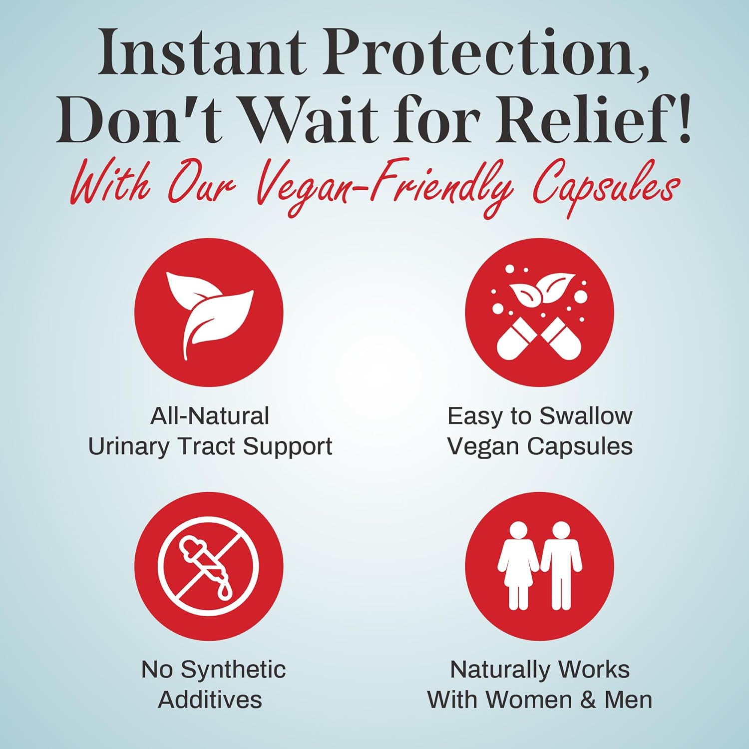 Uriexo Double Action Support Cranberry Pills - Urinary Tract Health Supplement with 36mg Proanthocyanidins PACs & 2000mg D-Mannose, Capsules for Men & Women, Non-Antibiotic Formula, 30 Day Supply - Image 4