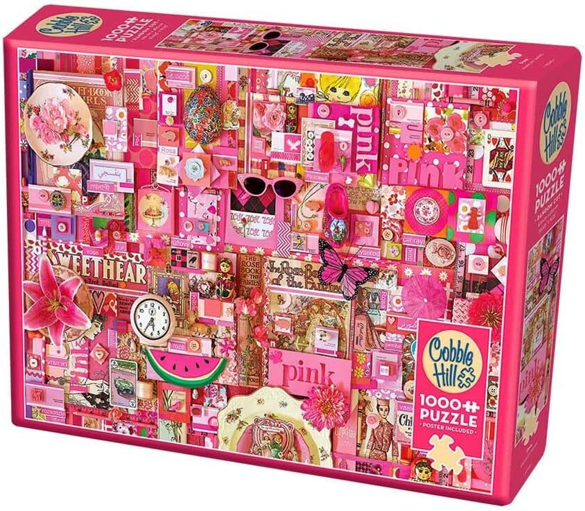 COBBLE HILL Pink Jigsaw Puzzle (1000 Piece)