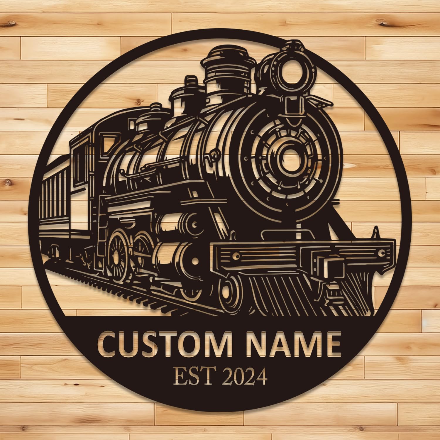 Senyer Train B Custom Train Metal Wall Decor,Train Split Letter Monogram Sign,Train Metal Sign, Personalized Train Metal Sign, Custom Train Sign, Railroad Sign,Train Gift (Train B)