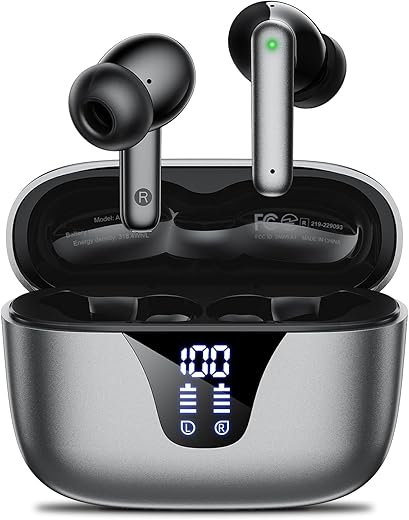 Nequga A1 Wireless Earbuds – 50H Playtime, Noise Cancellation