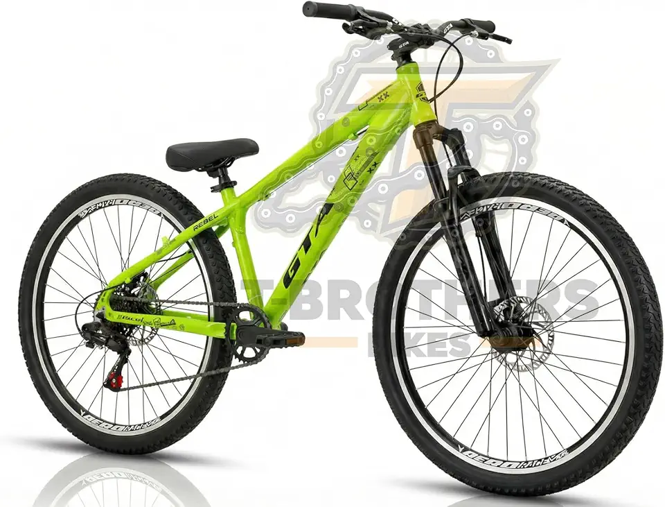 Bicicleta GTA Rebel 7 Marchas 1x7v Freeride Modelo Grau Em Aluminio Freio a Disco Aros Em Aluminio Garfo De Suspensão