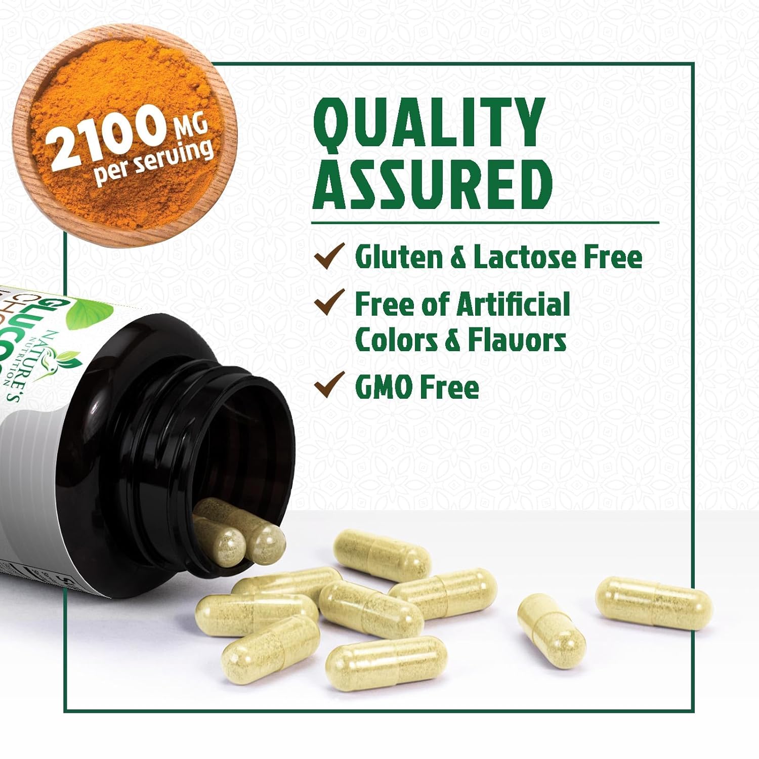 Glucosamine Chondroitin MSM 2100mg Complex - Joint Support Supplement for Joint Mobility & Comfort For Men and Women with Turmeric & Boswellia, Triple Strength Glucosamine... 9 Glucosamine Chondroitin MSM 2100mg Complex - Joint Support Supplement for Joint Mobility & Comfort For Men and Women with Turmeric & Boswellia, Triple Strength Glucosamine... - Image 7
