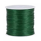 Elastic String Stretchy Cord Bracelet Thread Craft Wire Rope for Bracelets, Beading, DIY Making, Deep Green