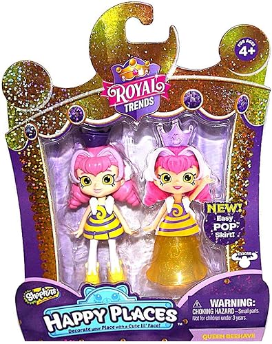 Birsppy Happy Places Queen Beehave Royal Friends Figura de 3 pulgadas