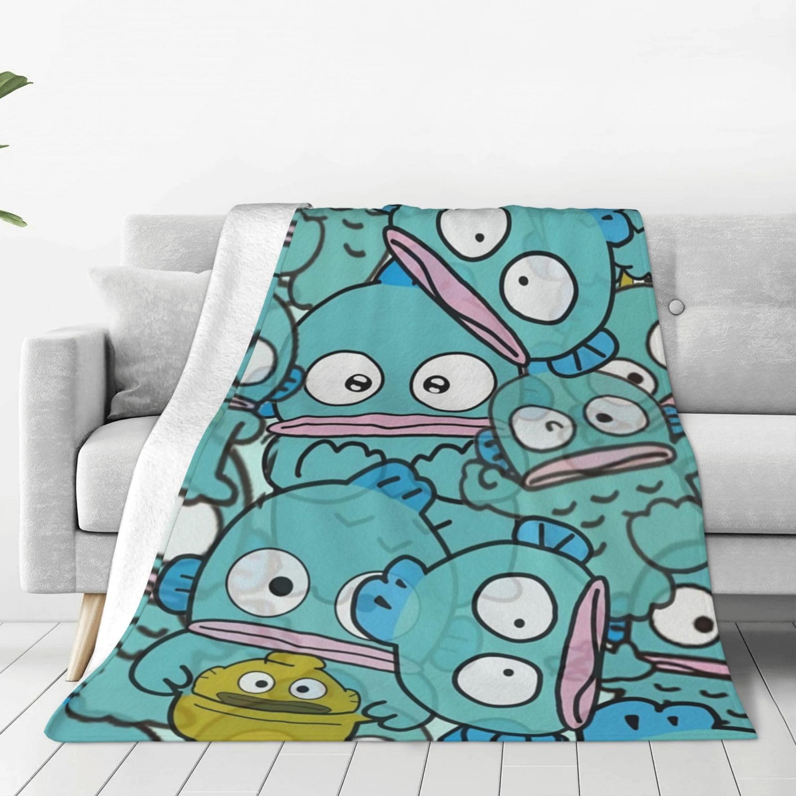 Amazon｜ハンギョドン ブランケット 毛布 ひざ掛け フランネル毛布