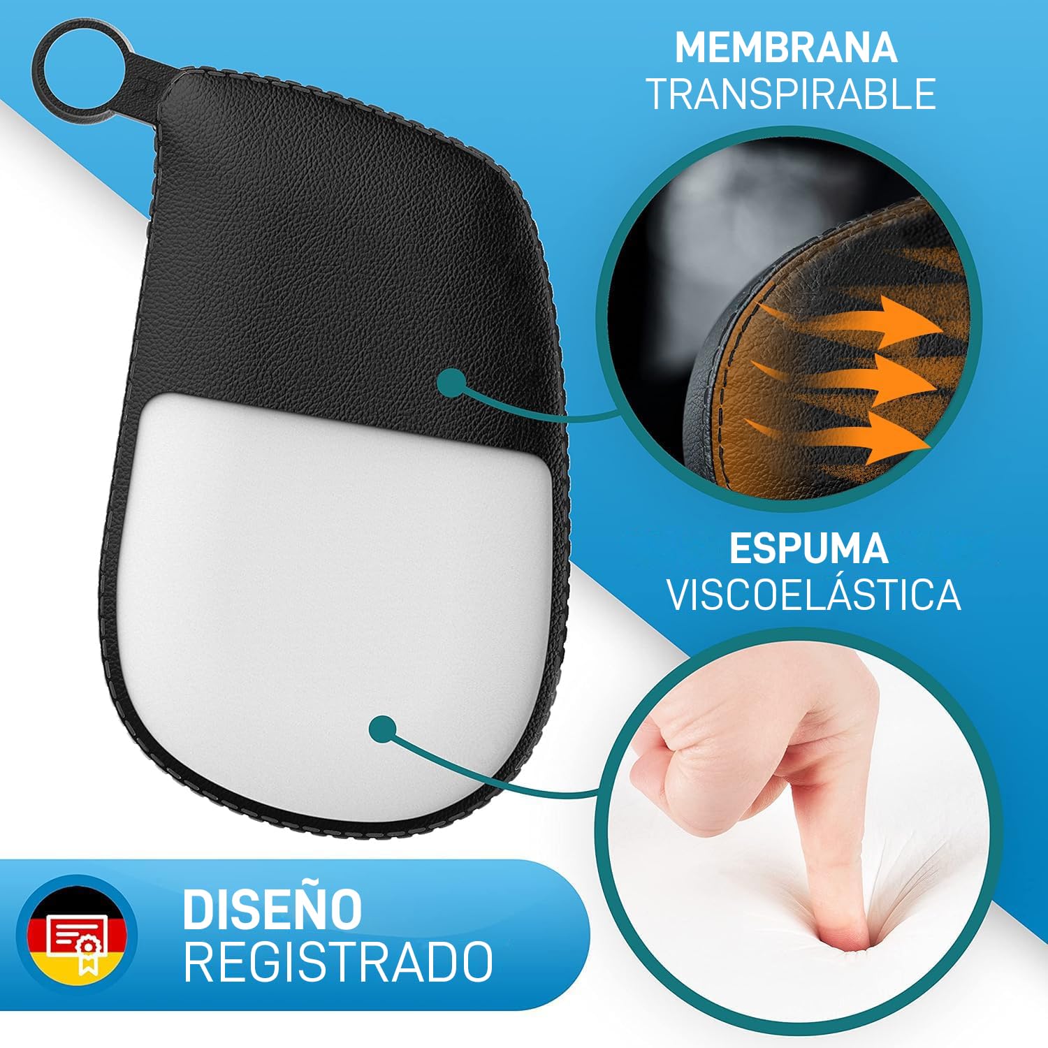 FLIPLINE Reposacabezas de coche para niños Costuras negras Sensación de viaje cómoda para niños y adultos - Se instala en 2 minutos sin destornillador - Reposacabezas de coche