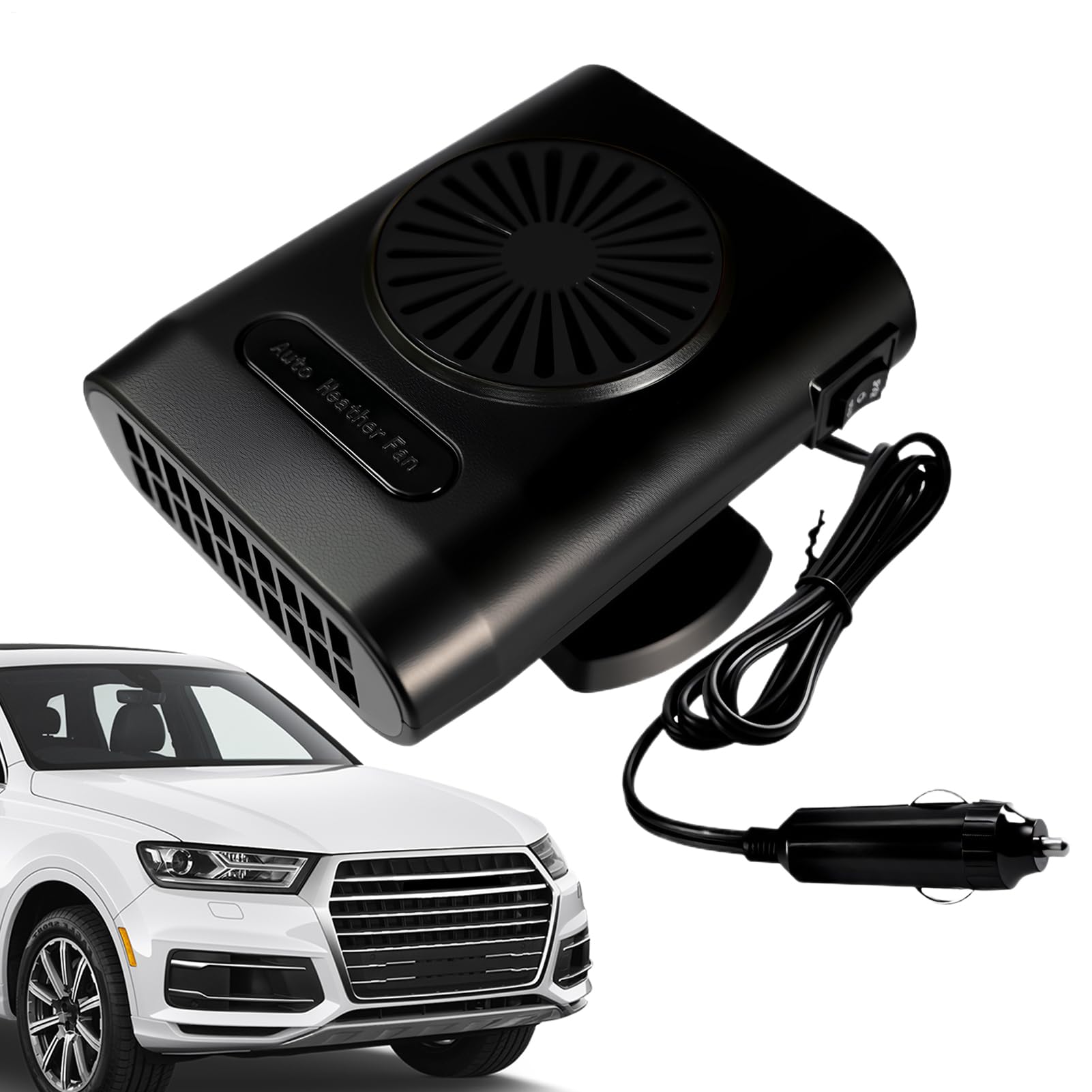 Chauffage portable pour voiture 12V 24V avec rotation 360 pour camion et camping