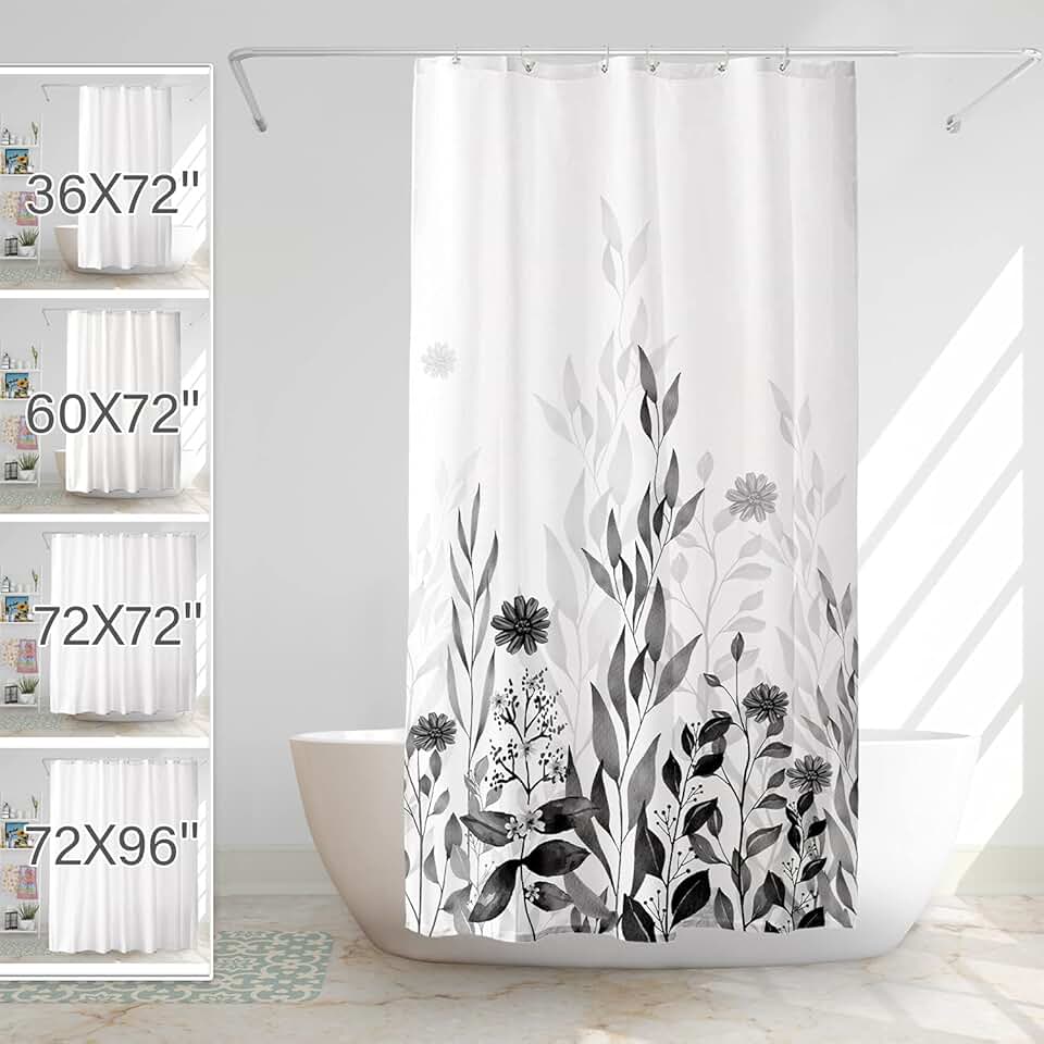 shower and window curtain sets