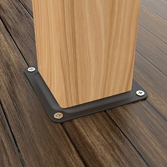 ForoGore 4 x 4 Wood Post Plate Connector, Powder-Coated Decking Post Base