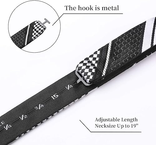 Miniatura 6 de Pajaritas de lazo para hombre corbatín de cachemira para hombre corbata de lazo y bolsillo cuadrado conjunto formal de esmoquin de boda pajarita de