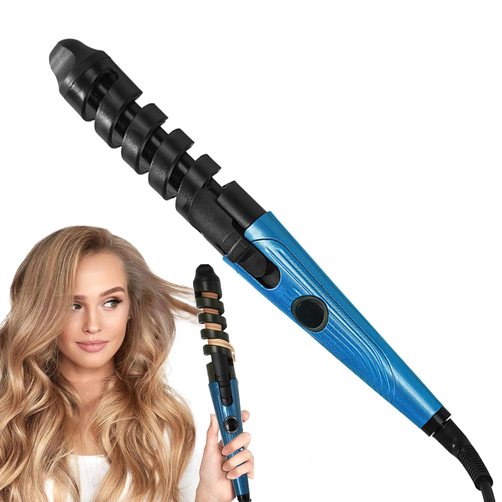 Rizador de pelo automático, rizador de pelo automático | Plancha prensadora inalámbrica de cerámica recargable,Rizador de plancha de pelo de peinado rápido para el hogar, viajes, sal y