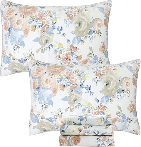 Miniatura 9 de Softta Juego de sábanas de princesa vintage, tamaño King, 4 piezas, juego de sábanas encimeras de bolsillo profundo + juego de sábanas bajeras + 2