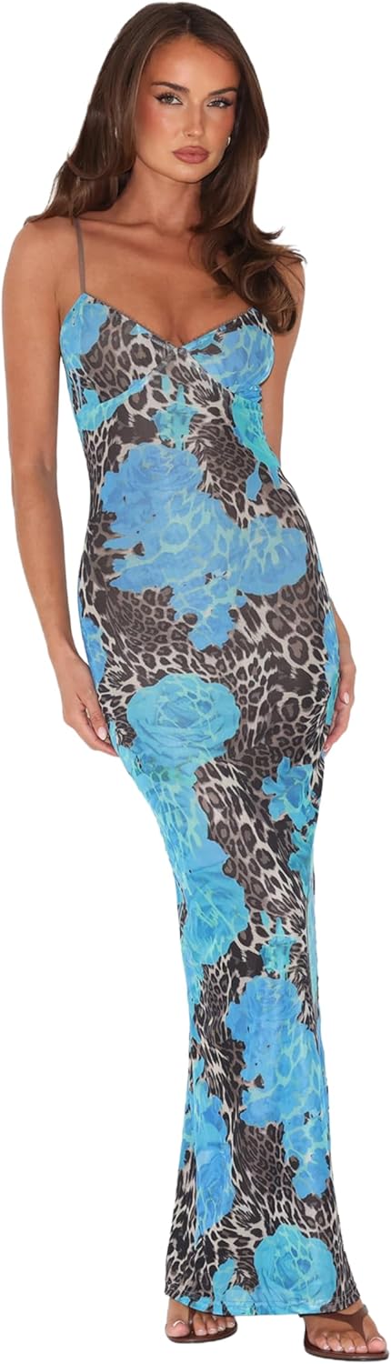 Tiger Mist Julianna Bodycon MESH Maxi Dress