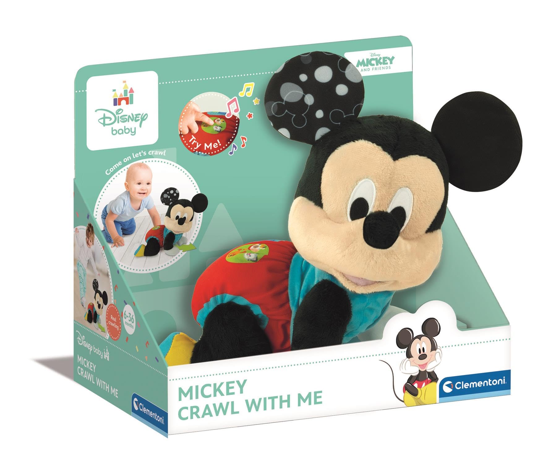 CLEMENTONI BABY MICKEY CRAWLING NEW 17484