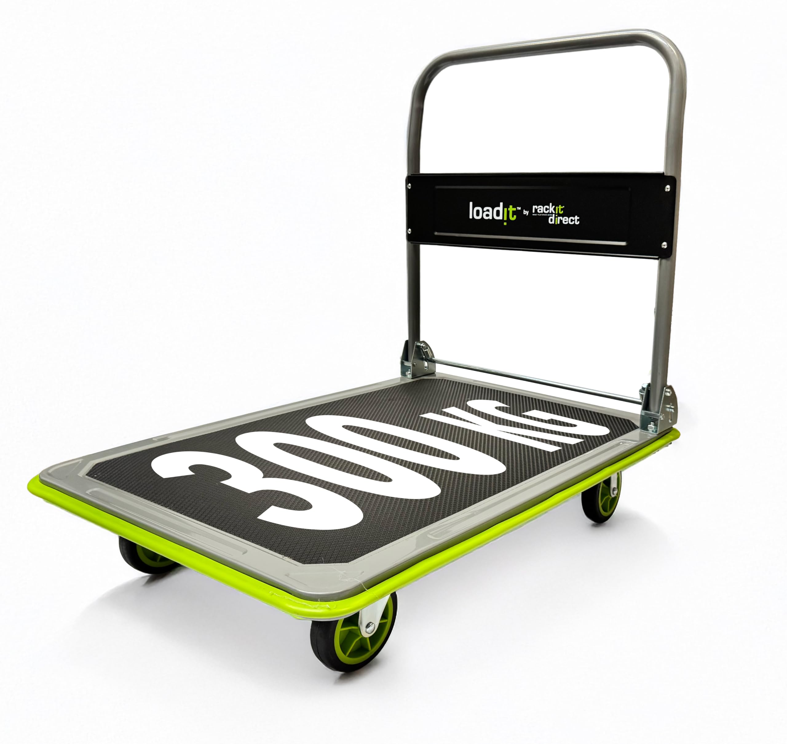 Loadit 300kg Foldable Trolley | ISO & TUV GS Certified | Heavy-Duty Fold-Away Hand Sack Platform Truck Trolley Cart Pulley on wheels
