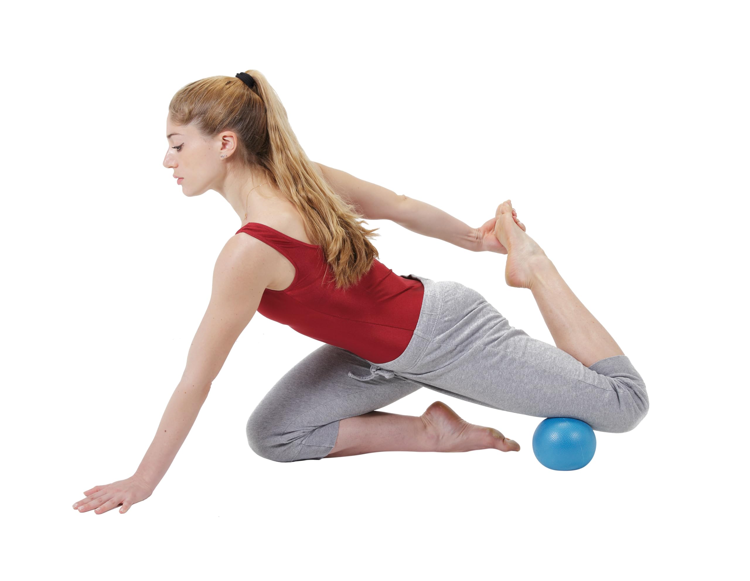 GYMNIC Myofascial Ball, aufblasbarer Ball für Massage und myofasziale Entspannung, ideal für Selbstmassage, Muskelregeneration und gezieltes Training, mit Einstellbarer Dichte