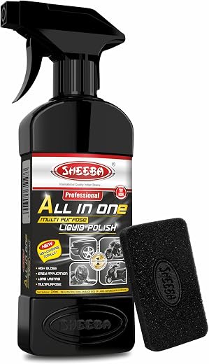 SHEEBA All in One Multipurpose Liquid Polish for Car, Motorbike, Scooter, Household, Office Care | High Gloss | Easy Appli...