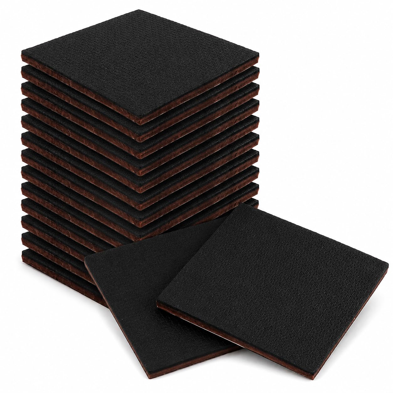 15PCS Non Slip Furniture Pads 101mm Furniture Non Slip Pads, Heavy-Duty Rubber Pads and Felt Pads for Furniture Feet, Self-Adhesive Anti Slip Furniture Grippers for Sofas, Tables, Chairs