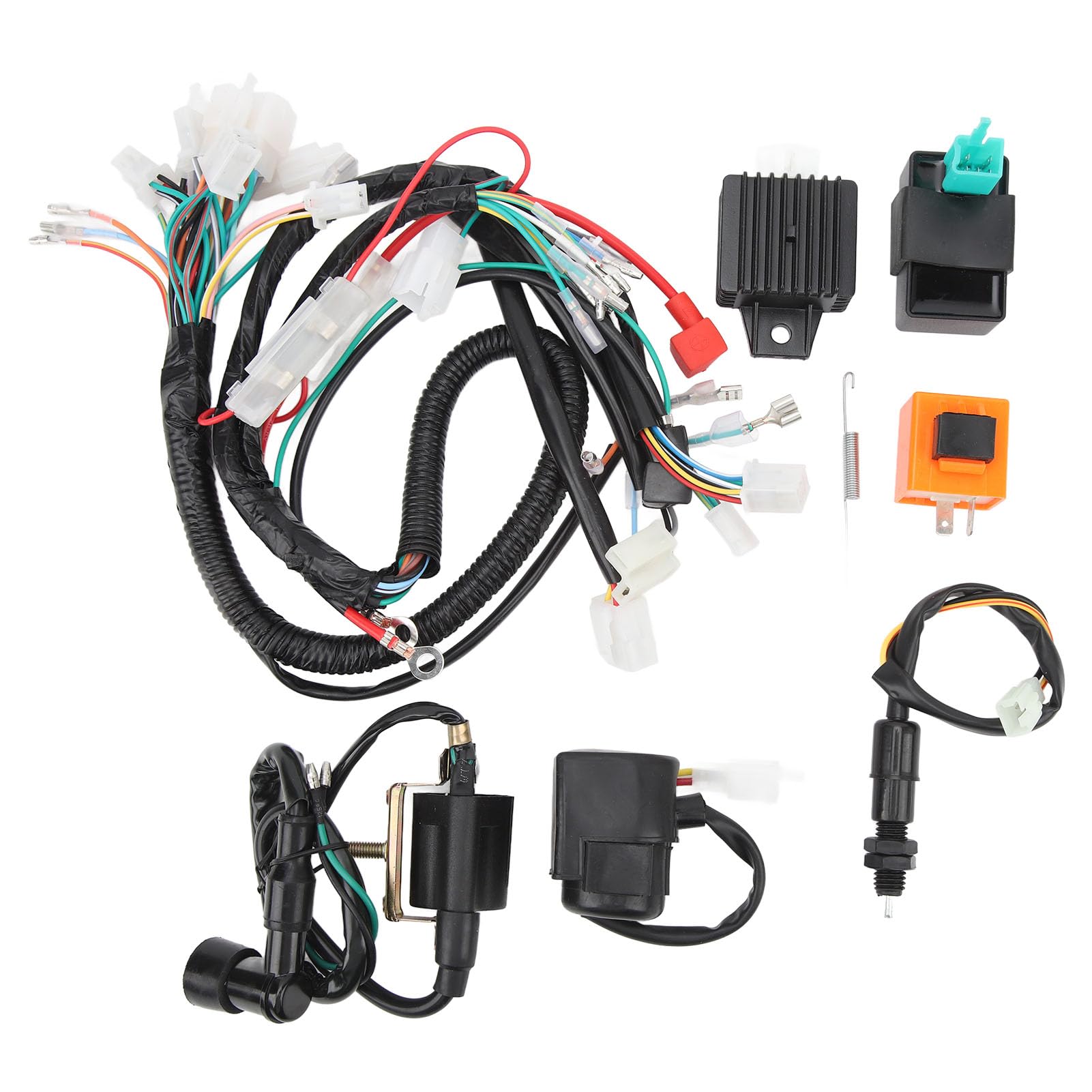 Dpofirs Kit Cablaggio Avviamento Motore per Impieghi Gravosi 12V per CT70 1969-1982, Cablaggio Avviamento Elettrico Facile Installare Sostituzione Rapida per gli Appassionati di Motociclette