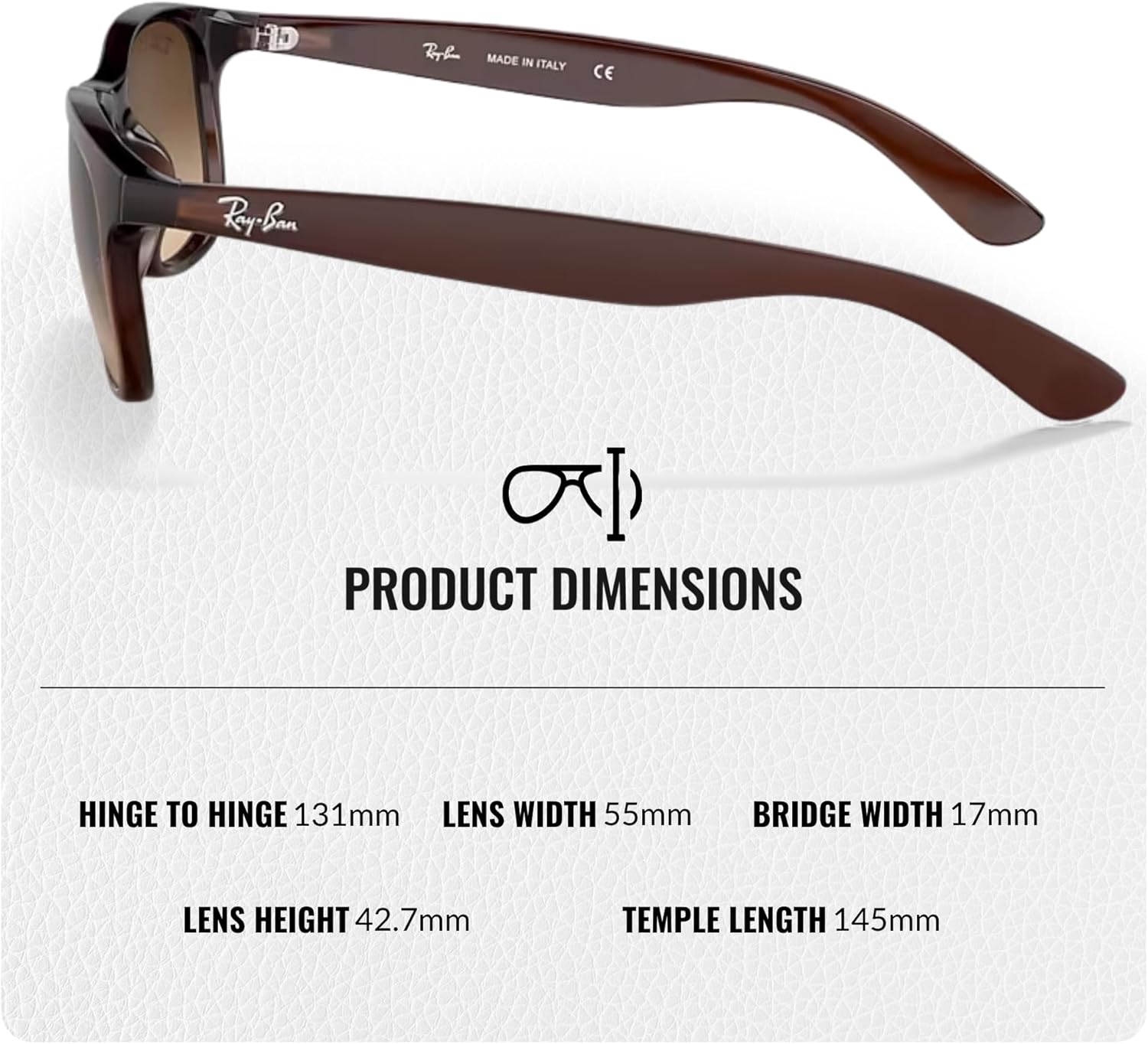 Ray-Ban RB4202 ANDY Square Shaped Sunglasses for Men & Women with Official RAYBAN Eyewear Kit