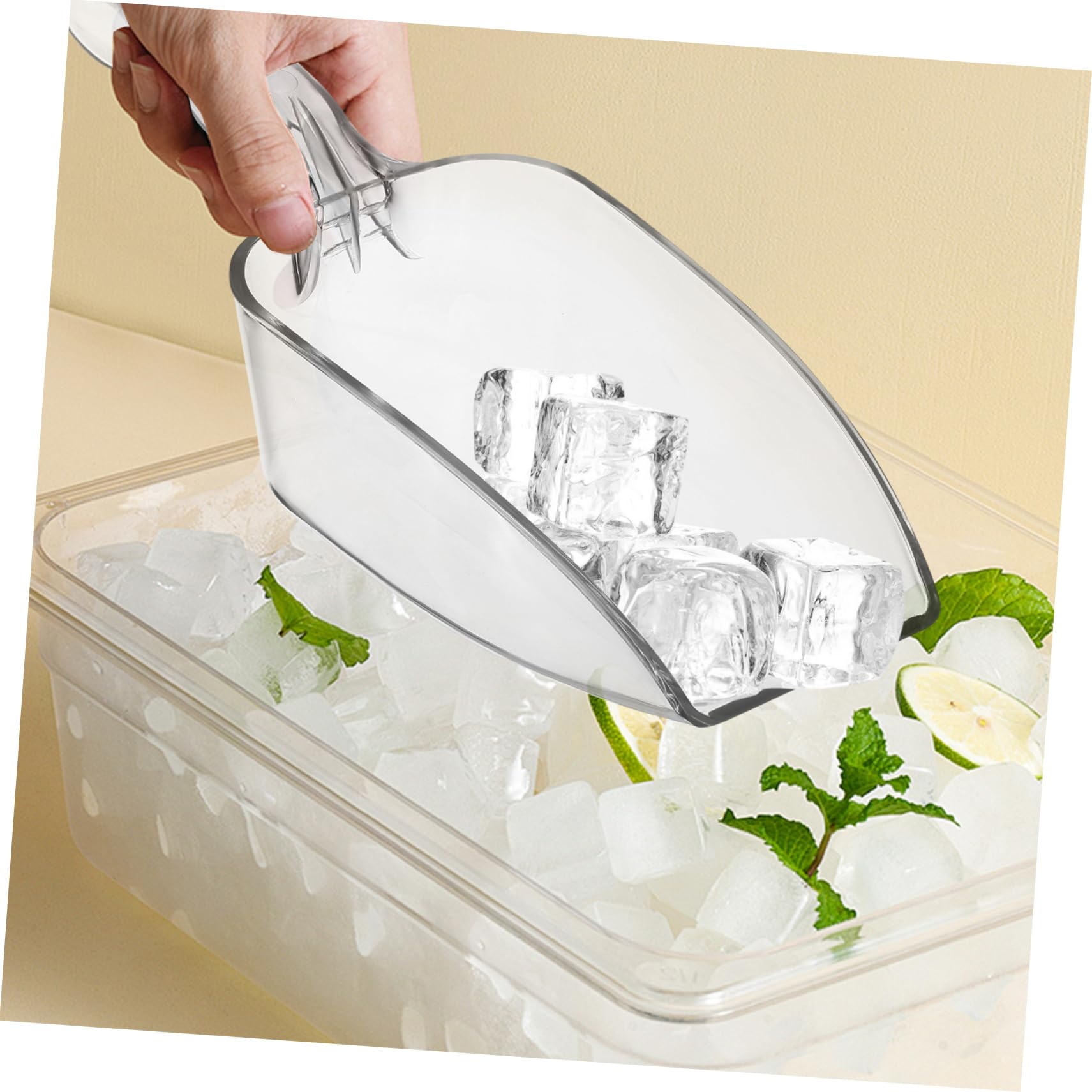 PRETYZOOM 10 Stk Eislöffel Essensschaufeln Süßigkeiten Kugeln Eisschaufeln Servierschaufeln Food-scooper Schaufel Für Tiernahrung Gewürzschaufel Transparent Plastik Wiederverwendbar