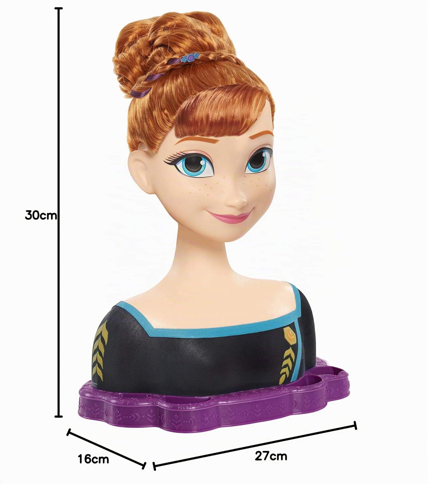 JP Disney Styling FRND7000 Frozen 2 Deluxe Anna Styling Testa, 30x27x16 cm