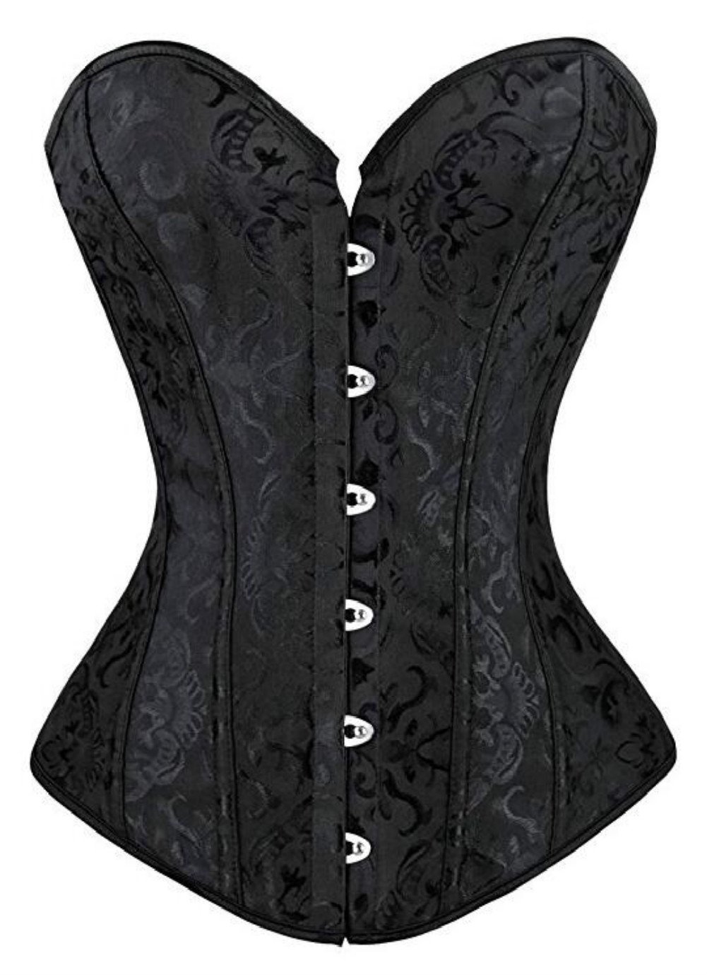 KUOSE Damen Schwarz Weiß Body Shaper Vollbrust Corsage Top Übergrößen