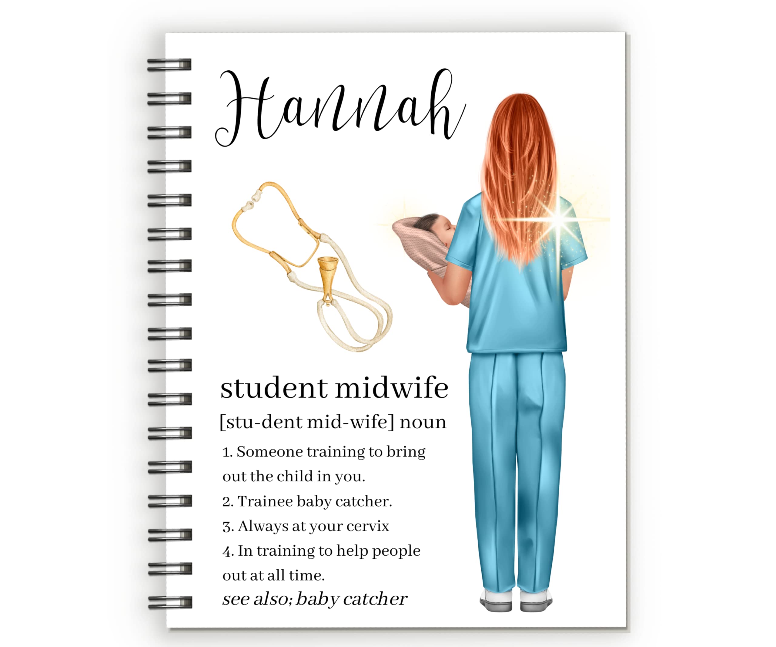 Student Midwife Notebook, Student Midwife Gifts, Student Midwife Journal, Midwife Student Gifts, Midwifery Student Planner, Midwifery Student Gifts,Student Midwife Reflective Journal