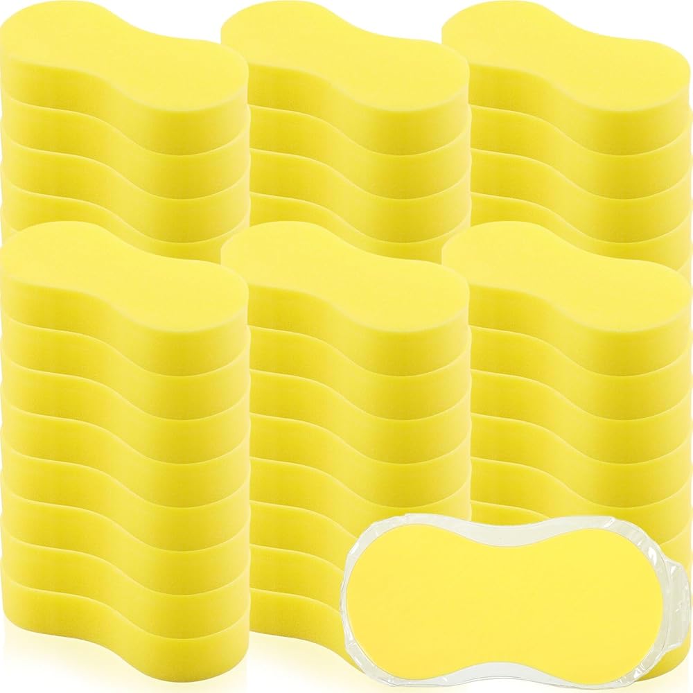 Vesici 48-Pack Large Yellow Sponges for Multi-Purpose Cleaning