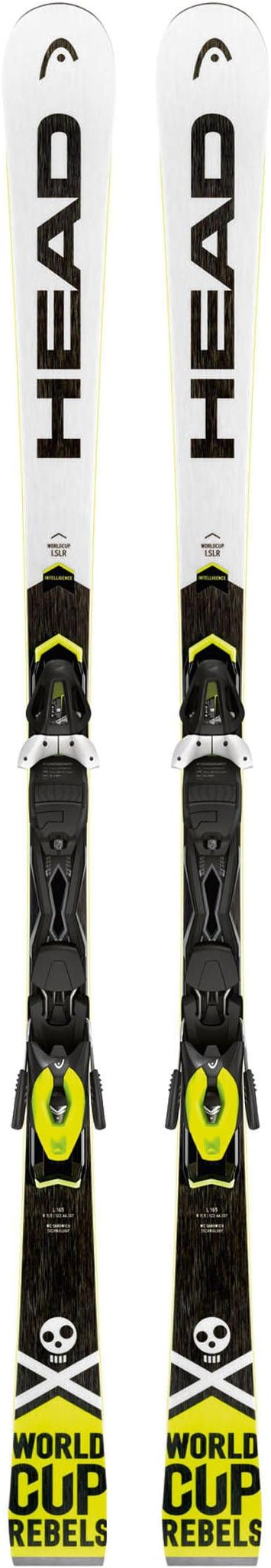 HEAD Worldcup Rebels ISLR 2018 Collection Pr Slalom Ski with Binding (White/Black