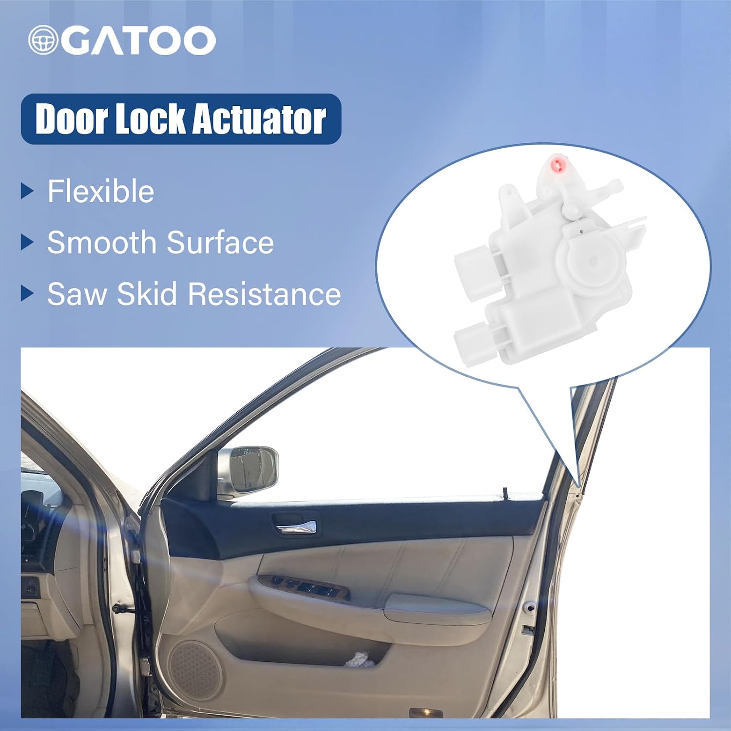 Front Right Passenger Side Door Lock Actuator Motor Fit for Honda Accord 2002 2004 2005 2006 2007, Ridgeline 06-14, TSX TL 04 05 06 07 08 Front Driver Passenger Door Latch, Replaces 72155SDAA01