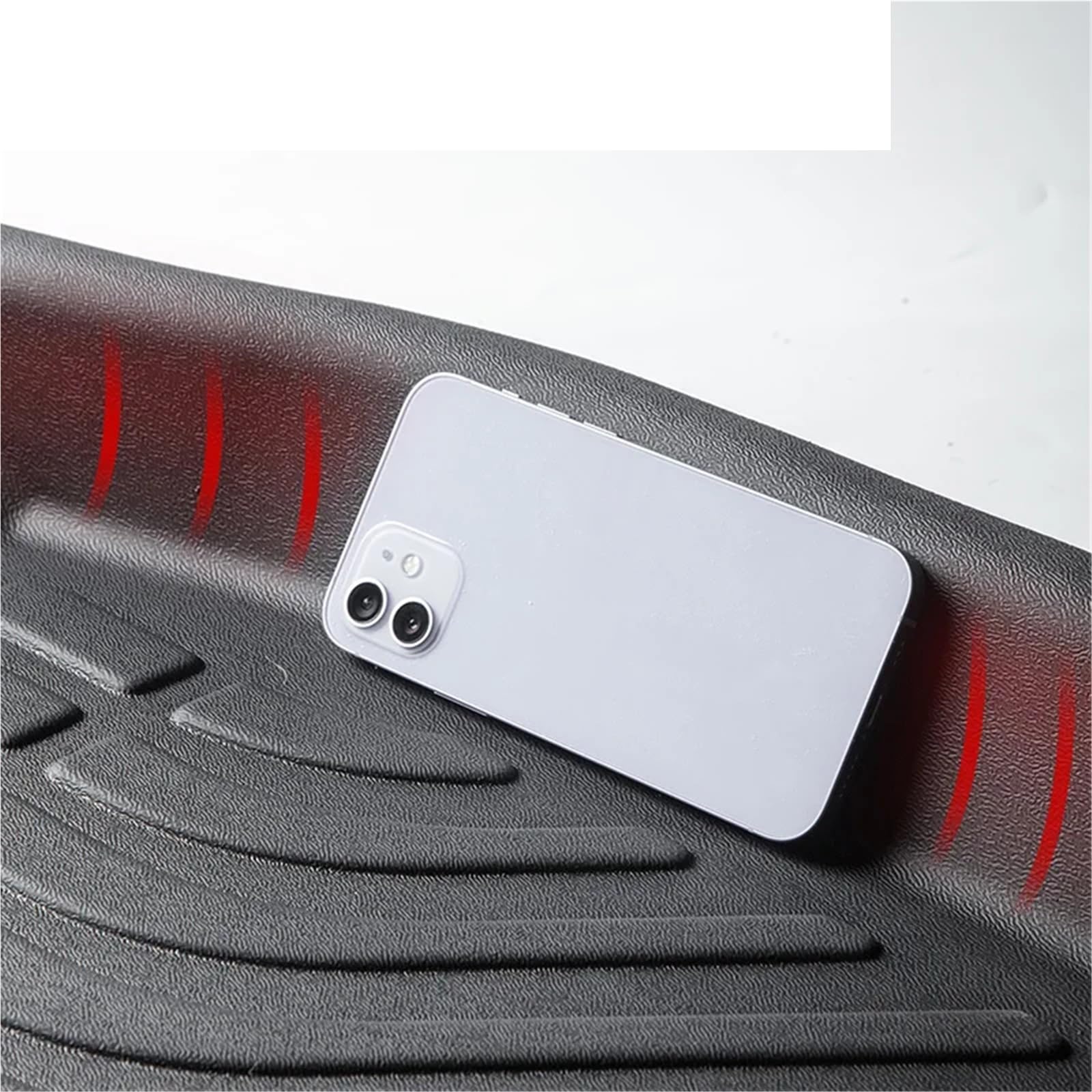 TPE Car Foot Mats Rubber Trunk Thermoformed Deep Dish Matting for Toyota Camry 2025 Carpet Floor Grey — view 7