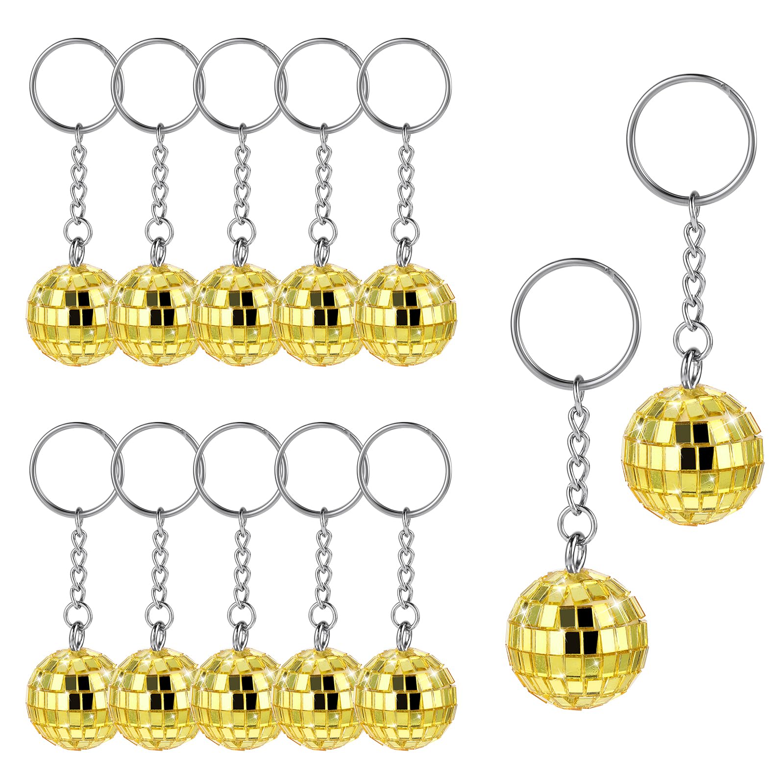 2x Kleine Discobal 10 cm Kerstbal Spiegelbol Discobol Spiegeltjes Disco Zilver kopen
