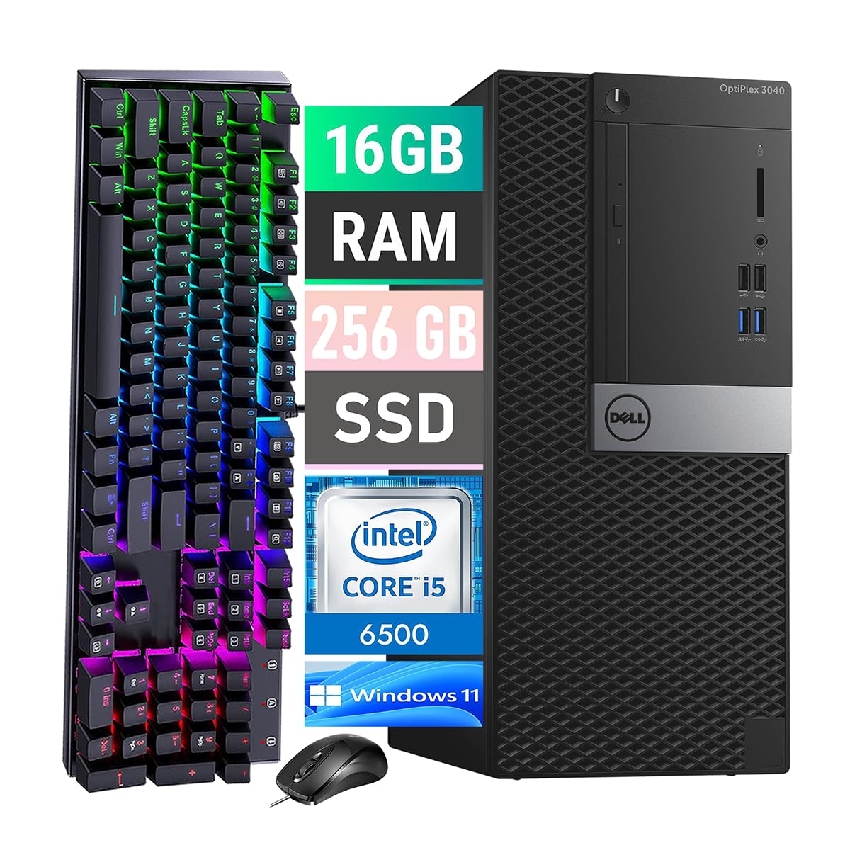 Dell OptiPlex 3040 Coputadoras de escritorio i7 6700 PC de factor de