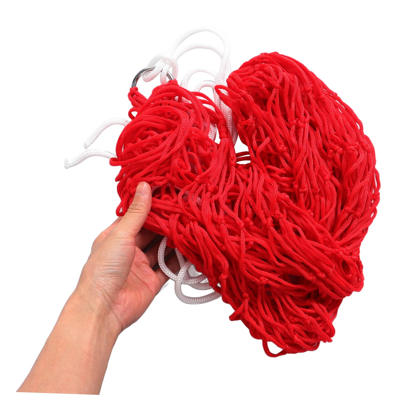 VICASKY Nylon Hammock for Outdoor Camping Lightweight Hanging Chair with Mesh Design for Garden Swing and to Assemble Red