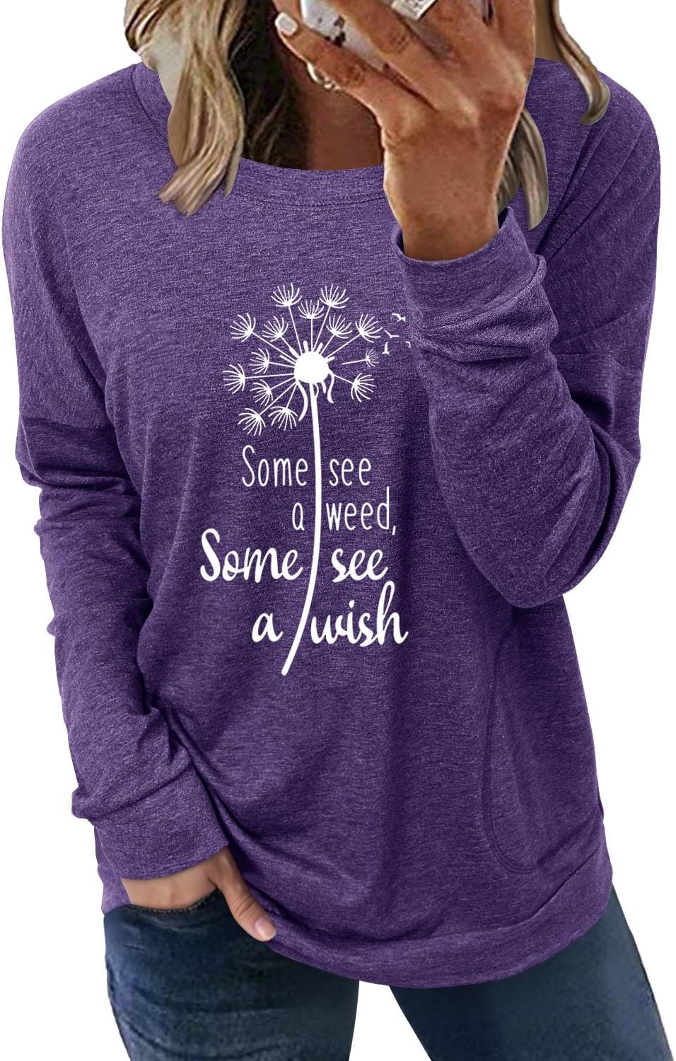 onlypuff Long Sleeve Shirts for Women Fall Fashion Tops Clothing