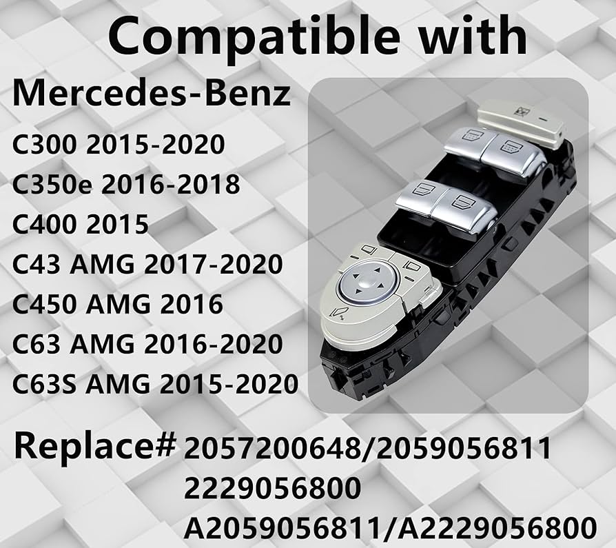 Windo　604590 2019-2020 Mercedes-Benz S560 S63 AMG Front Left Door Window
