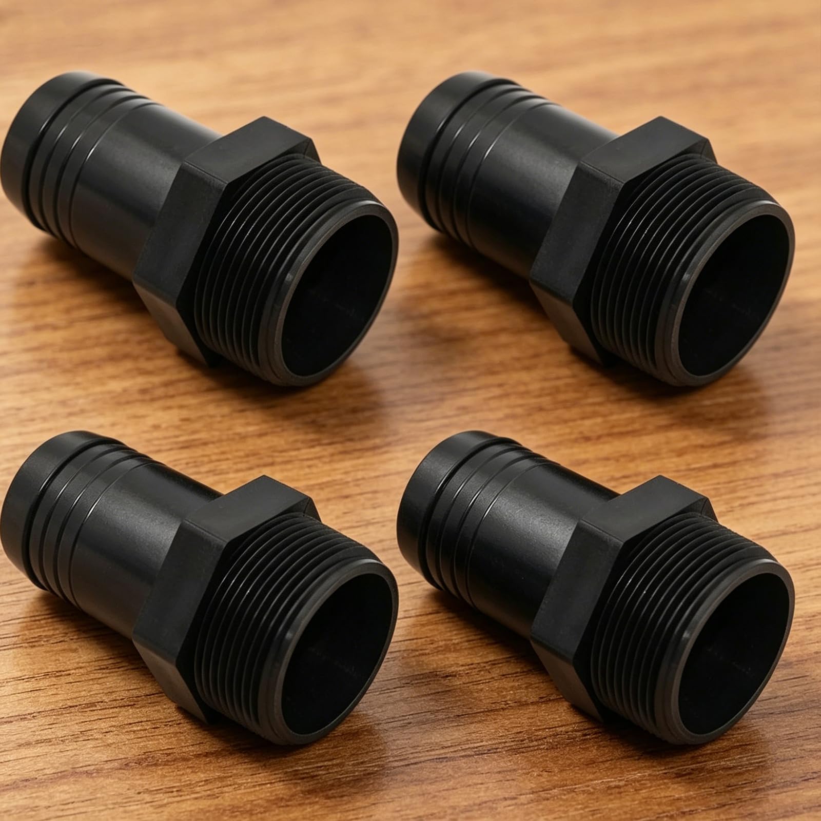 Men's Black 4Pcs Pool Hose Adapter Hose Insert Adapter Leakproof Sand Filters Replacet Parts Non-Slip 1.5 Inch Pool Pump Hoses Adapters Compatible For Hay-Ward Spx1091z2 Supplies