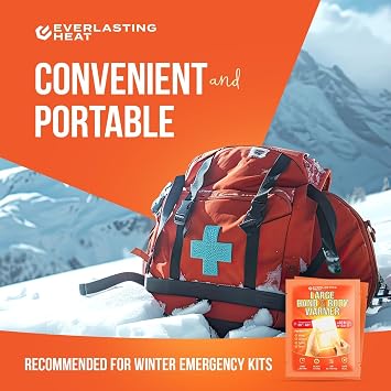 XL Hand Warmers & Body Warmers 160 Warmers - Up to 18 Hours of Long Lasting Warmth and Hot Hands - Easy Air Activation for Hands, Body and Feet - TSA Approved