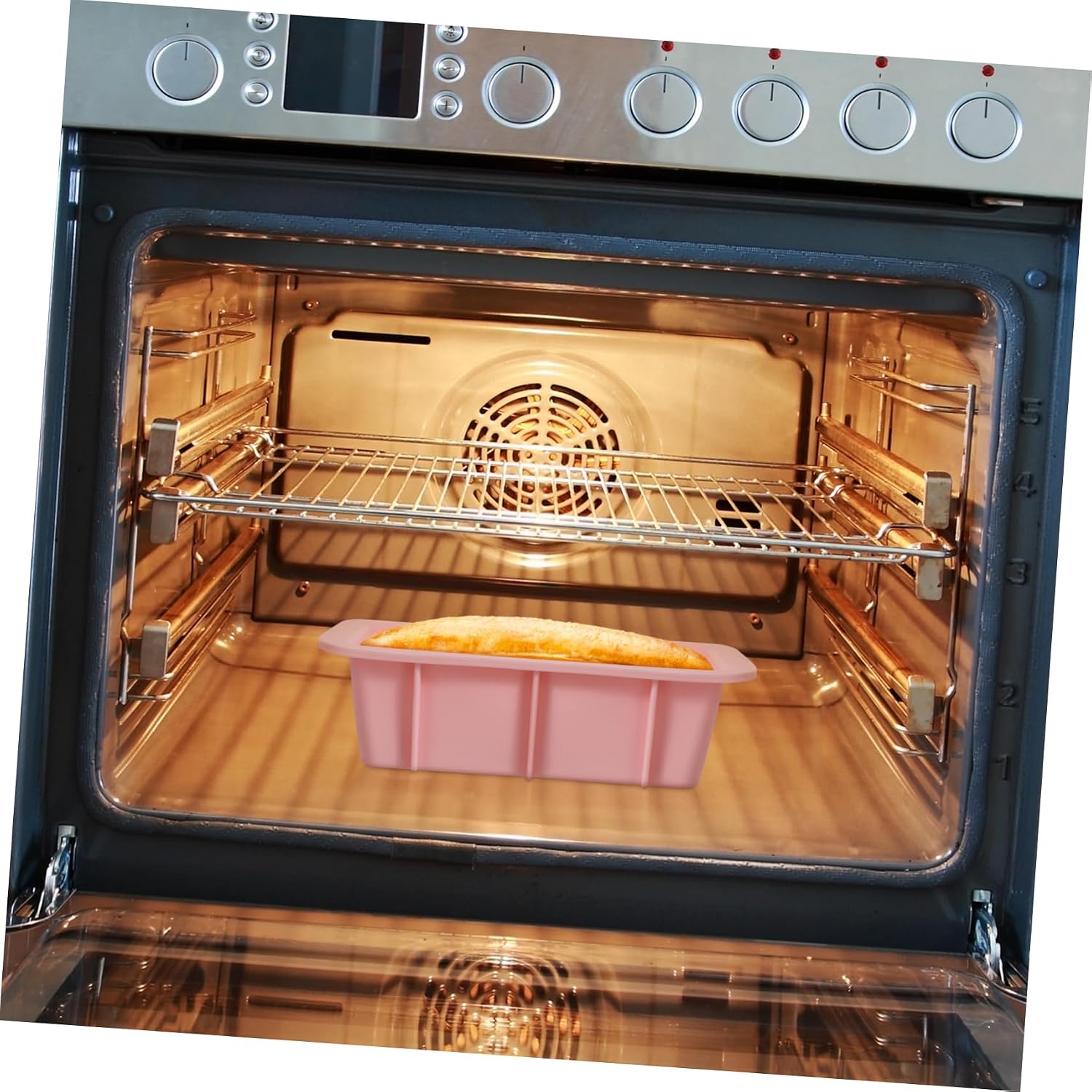 Cabilock 2pcs Silicone Cake Mould for Baking Rectangular Toast Pan and for Mousse Bread and Dessert Creation