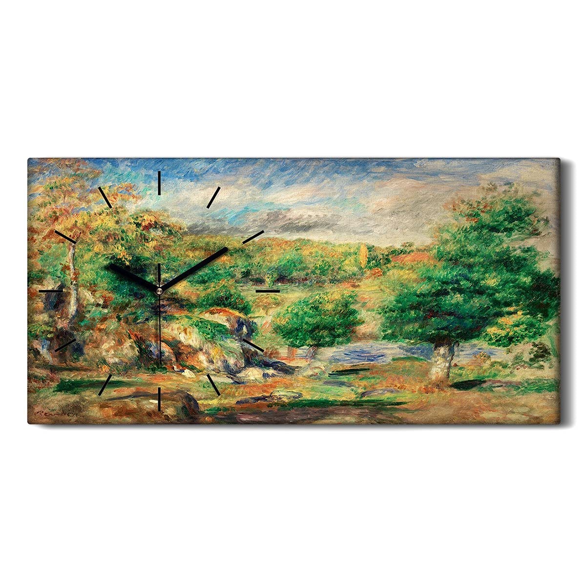 Horloge paysage de forêt silencieuse pour créer une ambiance zen dans votre chambre