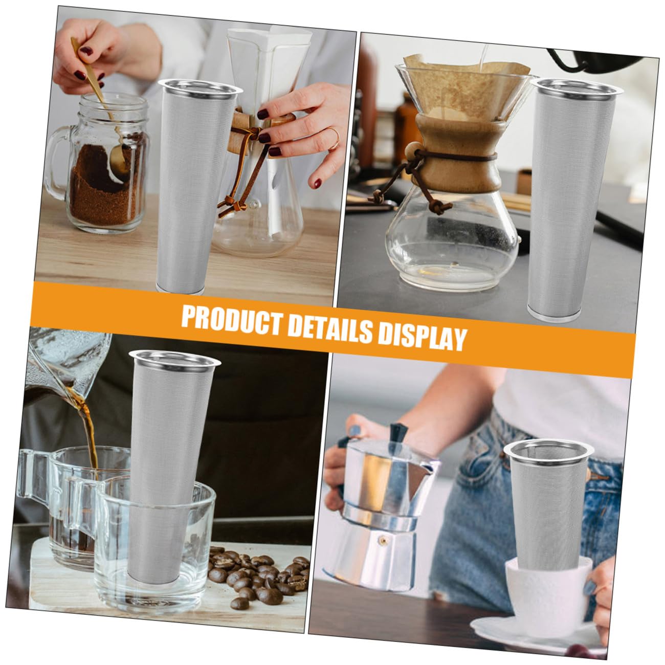2 piezas Filtro Cold Brew para Mason Jar de Infusor Reutilizable de Acero Inoxidable con Malla Fina Colador para Café y Té Compatible con Tarros de Boca Ancha Duradero y Fácil de