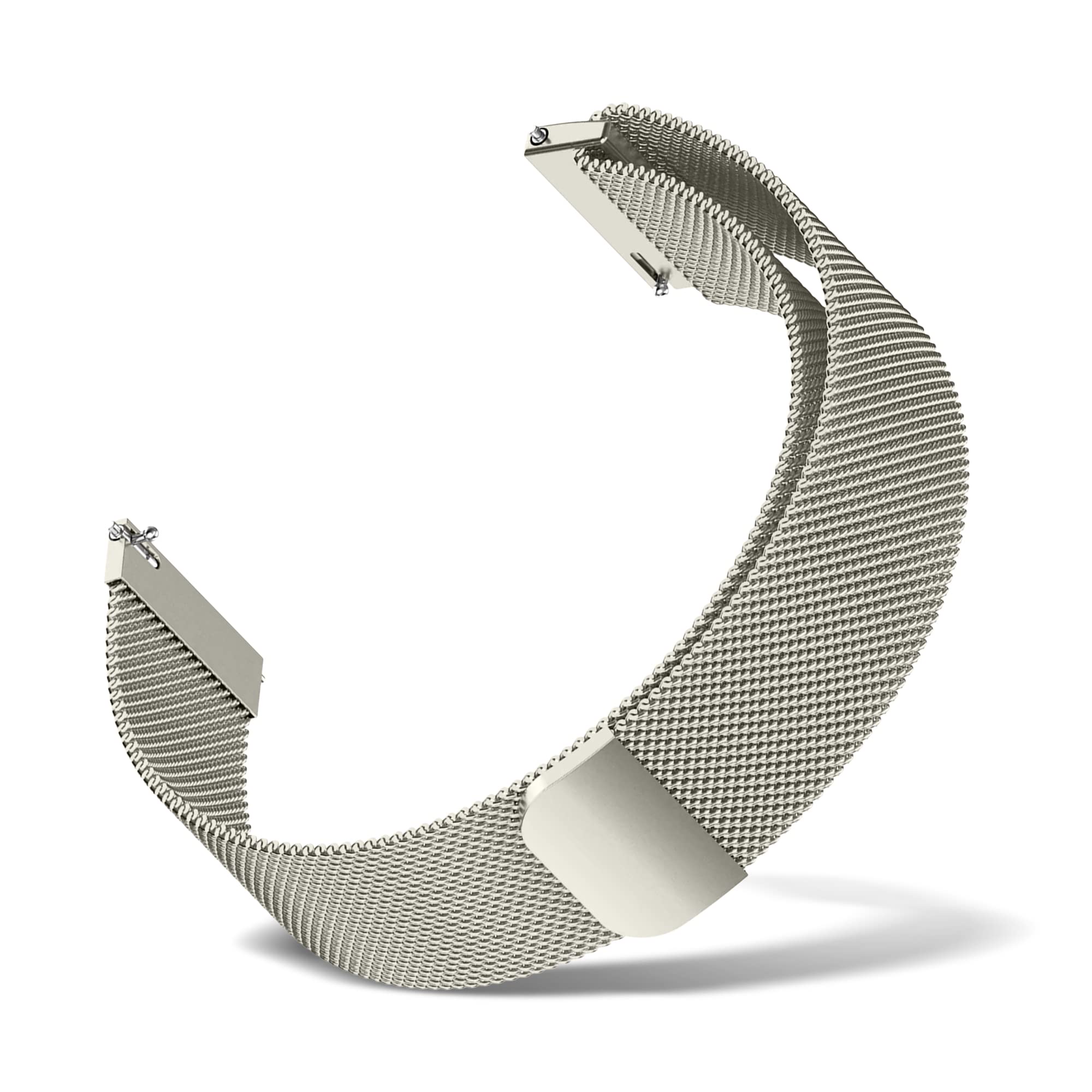 Overhil1s Generale Cinturino Per Orologio Sgancio Rapido Chiusura Magnetica Cinturino Acciaio Inossidabile Cinturino Di Ricambio 18mm 20mm 22mm 24mm Bracciale Metallo Rete Per Donna Uomo (confezione D