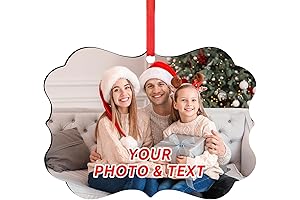Personalized Double Sided Photo Ornament for Special Occasions