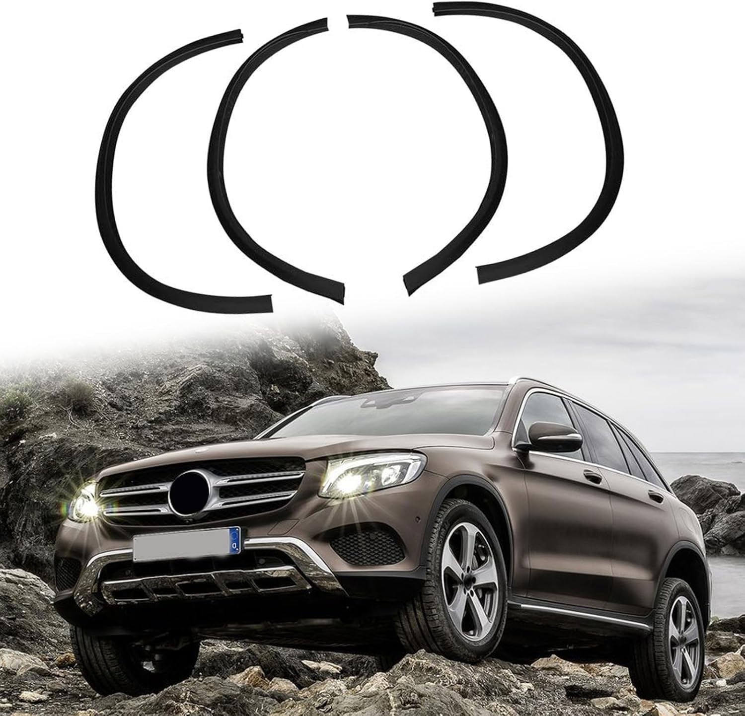 Fender Flare Wheel Arch Flare AMC Style Black Fits for GLC300 GLC63 GLC43 GLC260 2016-2022