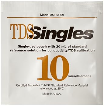 Oakton WD-35653-09 Conductivity/TDS Singles Calibration Pouch, 10 microsiemens