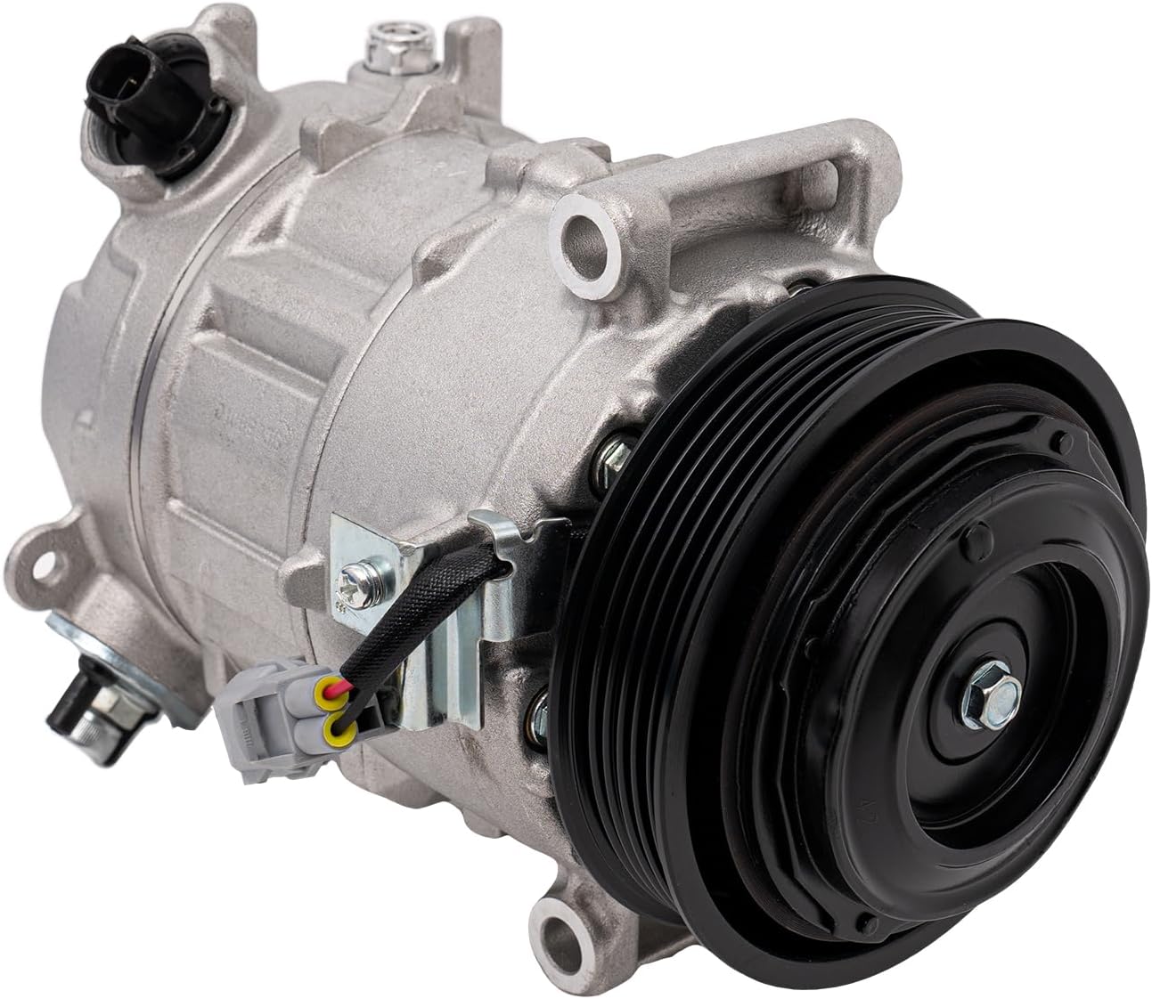 MOCHAG AC Compressor with AC Clutch for Dodge Dart 2013-2016, 12V 6 Grooves, Silver, Direct Replacement, 10S20C Compressor, Portable, Car Air Conditioning, Cooling System Maintenance